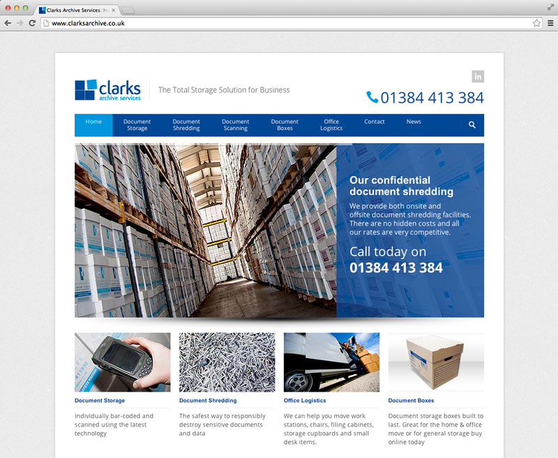 Clarks Archive Services Website