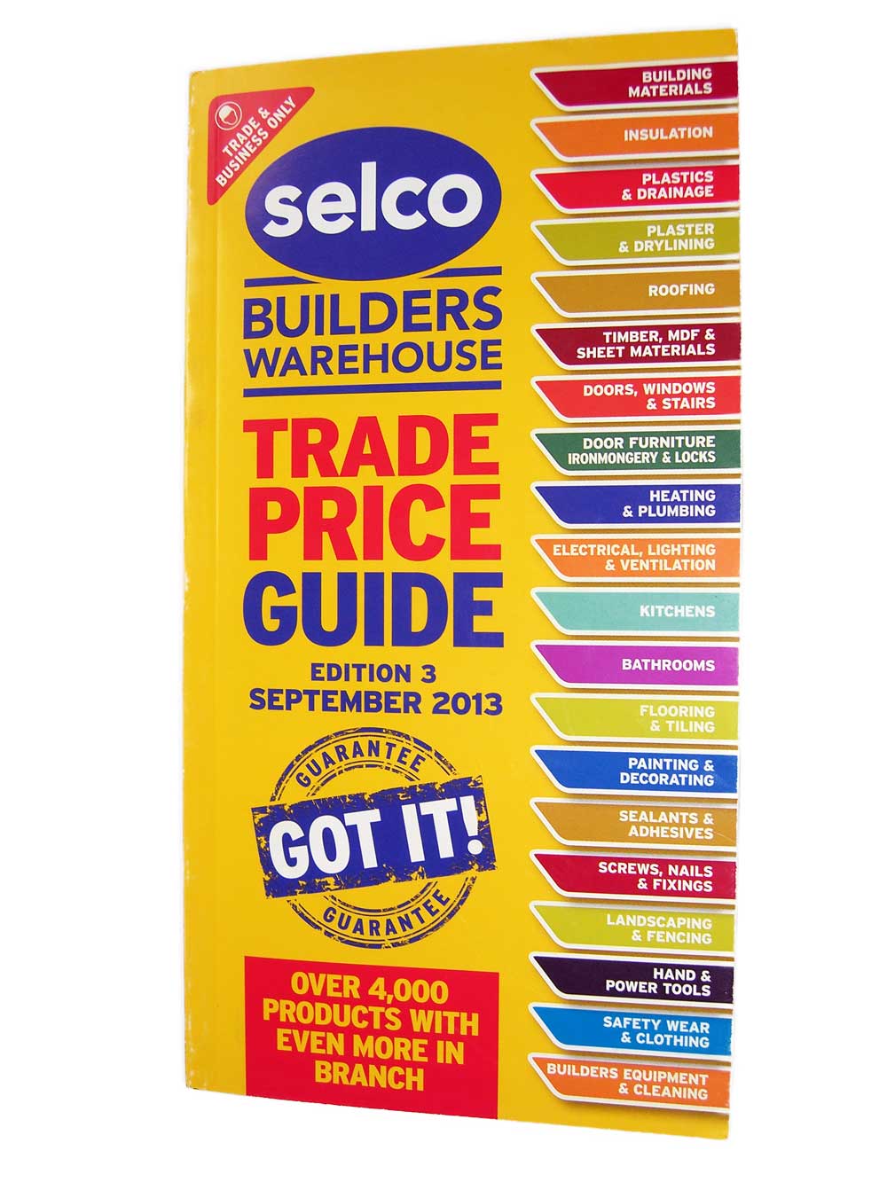 Selco September Price Guide