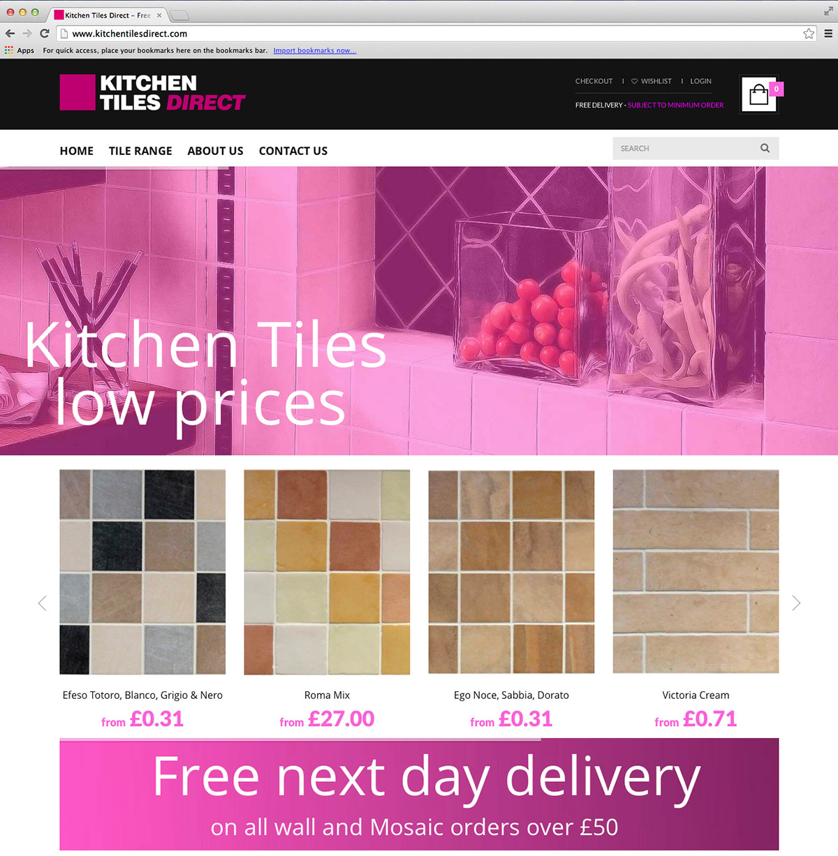 Kitchen Tiles Direct Website