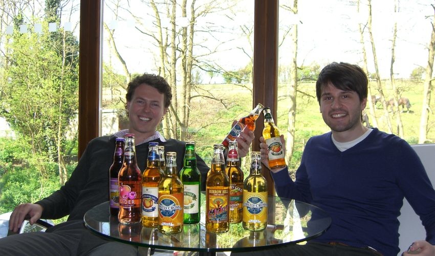 Ryan and Ben enjoy some of Twisted Cider finest