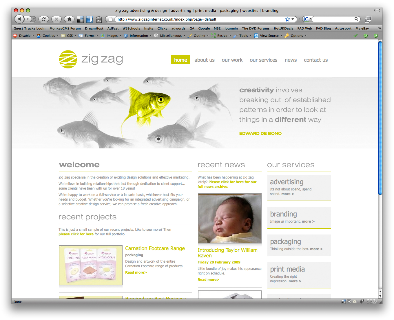 new zig zag website