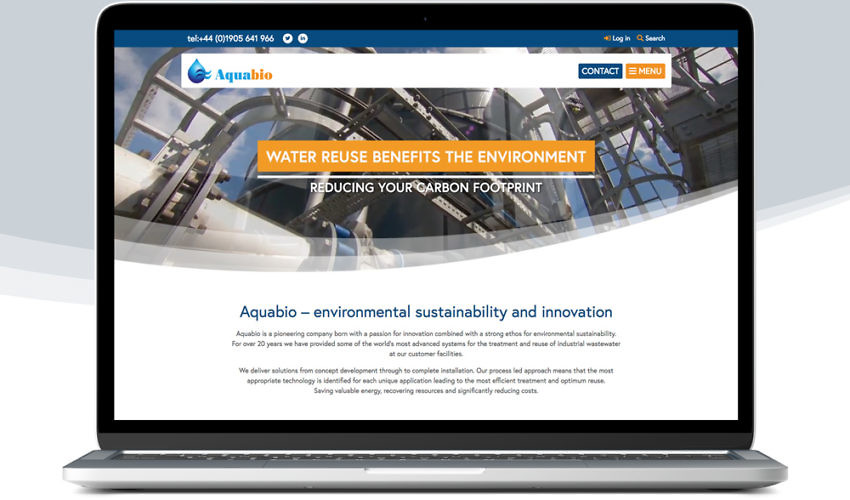 Aquabio Website Design